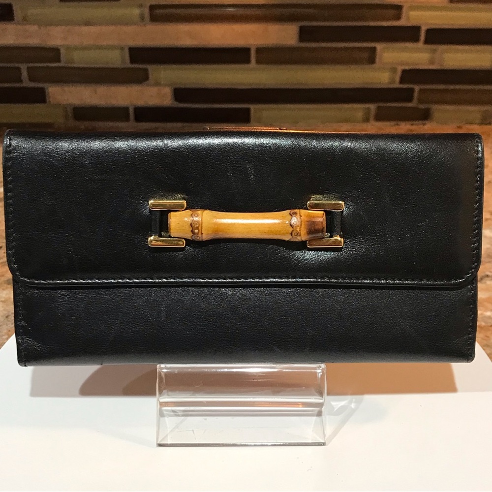 GUCCI Signature Bamboo Leather Wallet 😍🔥❤️